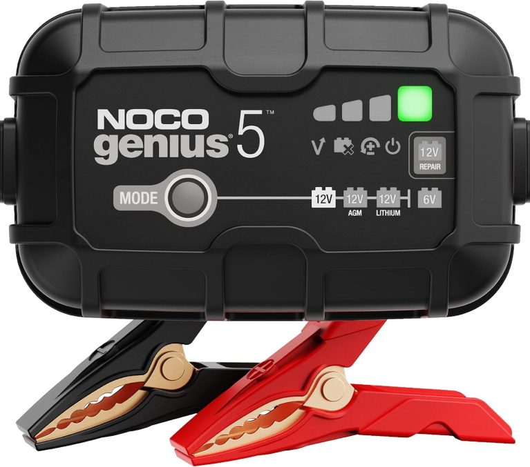 NOCO GENIUS5 : Chargeur de Batterie Intelligent 5A 6V/12V pour Batteries Plomb et Lithium