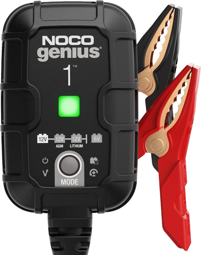 NOCO GENIUS1 : Chargeur de Batterie Intelligent 1A 6V/12V - Maintien Automatique, Charge Lente & Désulfateur - pour Batteries Plomb & Lithium