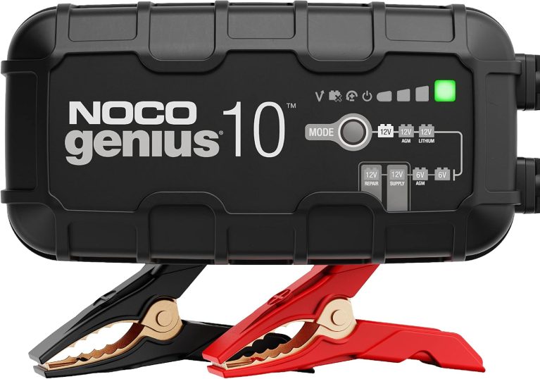 NOCO GENIUS10 : Chargeur de Batterie Intelligent 10A 6V/12V – Maintien Automatique, Charge Lente et Désulfateur